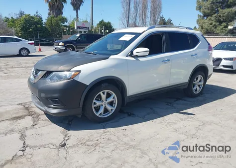2016 Nissan Rogue Sv from USA, damaged, VIN KNMAT2MT0GP684433
